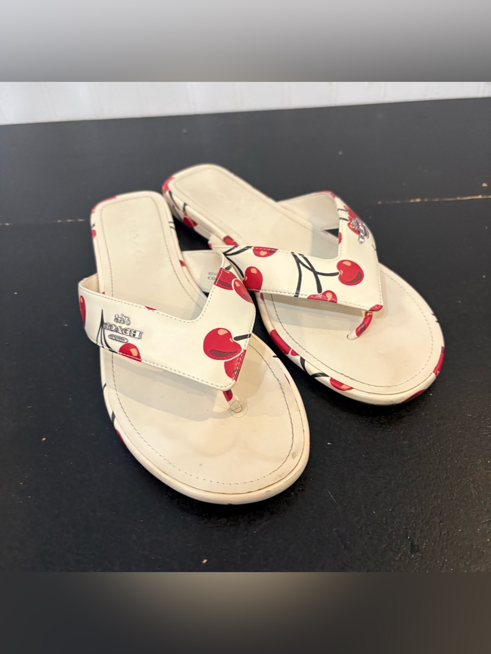 Coach Women's Bridgette Sandals With Cherry Print 8